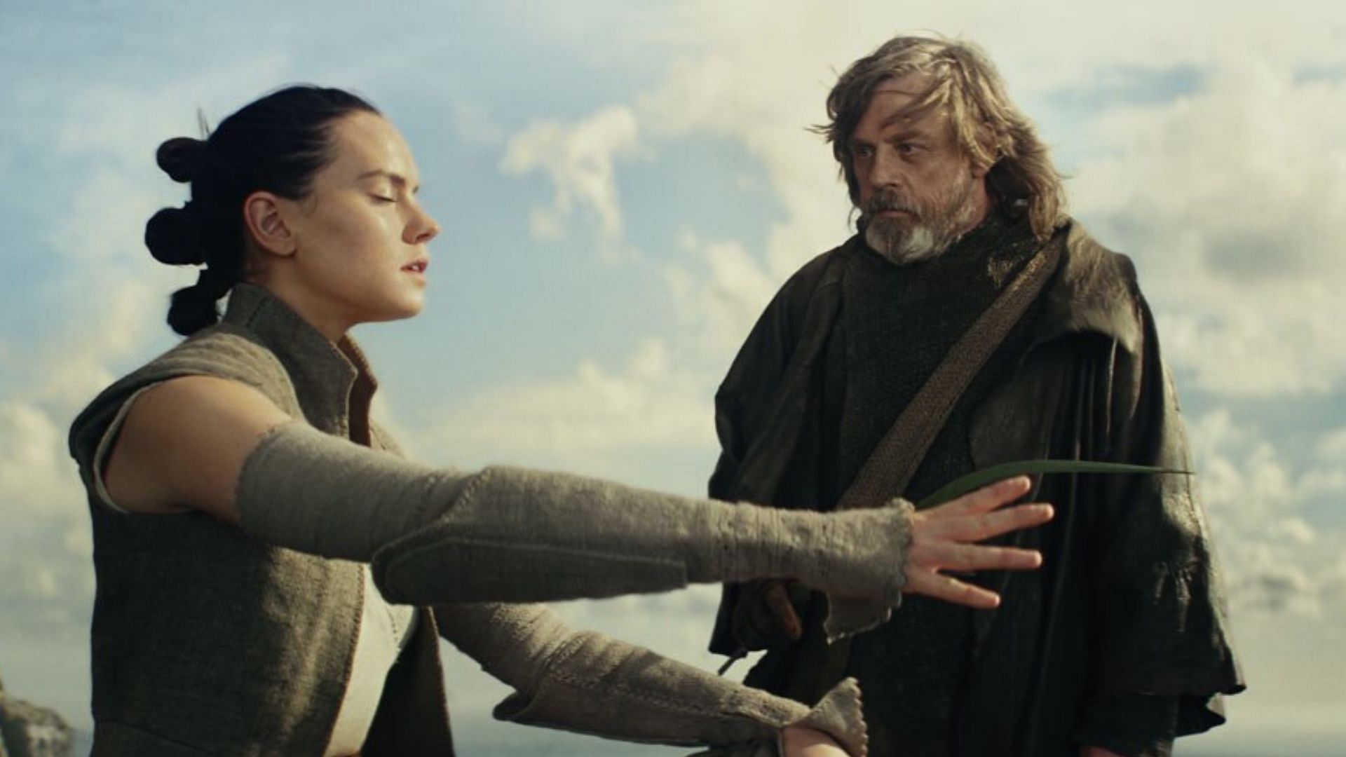 Daisy Ridley as Rey and Mark Hamill as Luke Skywalker (Image via starwars.com)
